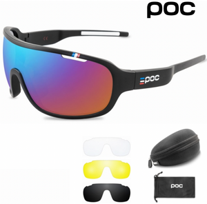 🚨POC France, UV400 +3 lentes, UV400, HD,Professional Cycling/-60% OFF